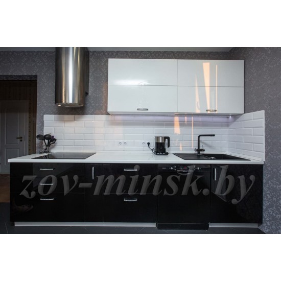 Кухня ЗОВ с фасадами из акрила