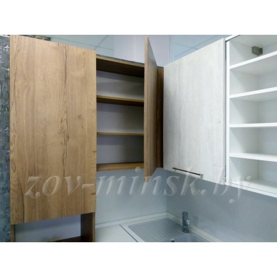 Кухня с комбинированными фасадами из МДФ и ЛДСП 