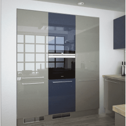 Кухня из лакированного МДФ Алвик